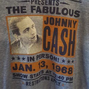 Johnny Cash Live from Folsom State Prison Tee Sz M